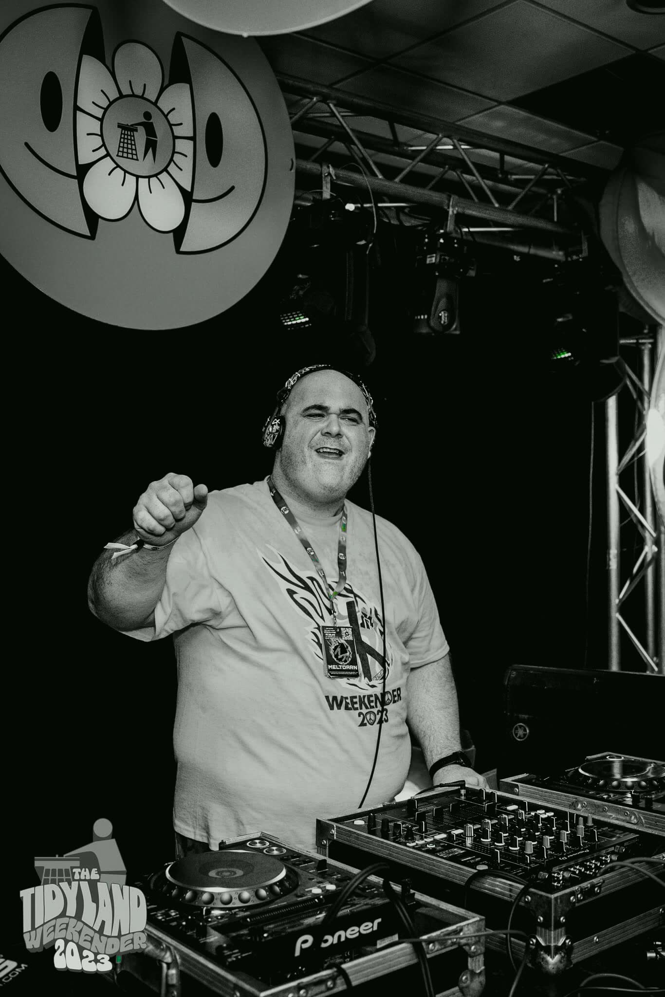 JLF, hard house DJ, playing the Tidyland Weekender in Southport